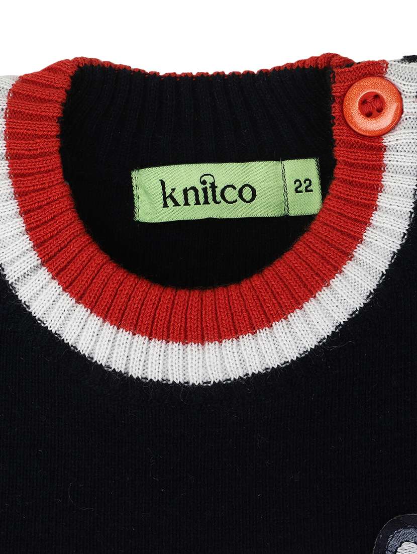 kids long sleeved color block sweater - 21360104 - Standard Image - 4