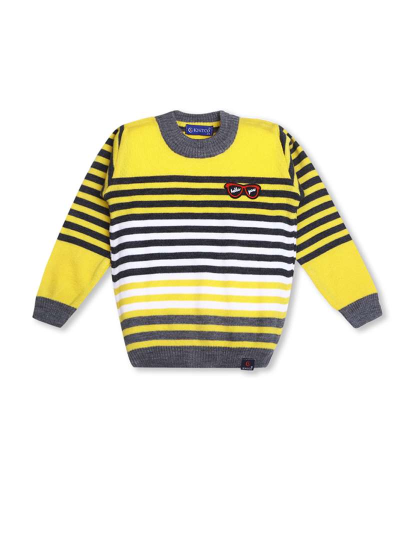 boys striped long sleeves sweater - 21360113 -  Zoom Image - 0