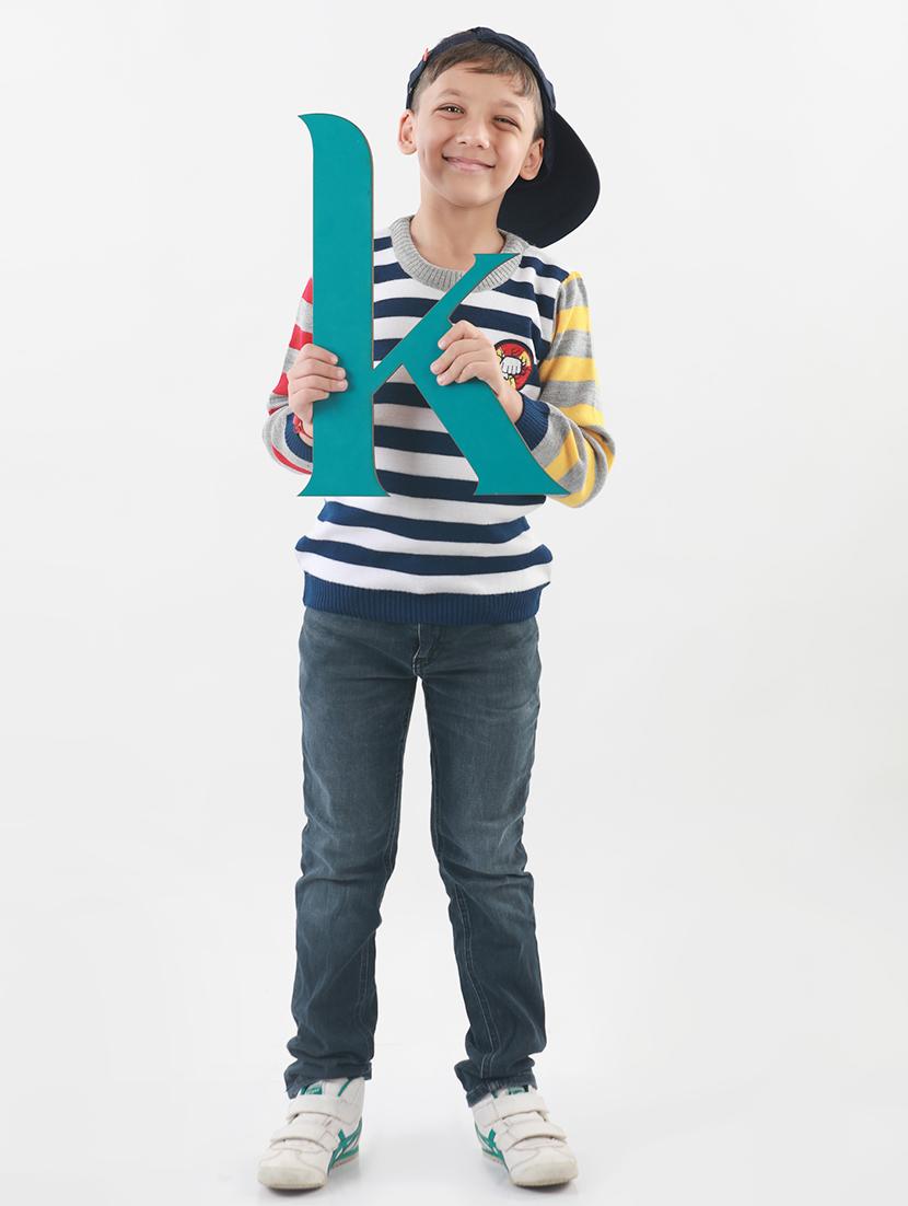 boys striped long sleeves sweater - 21360115 - Standard Image - 4