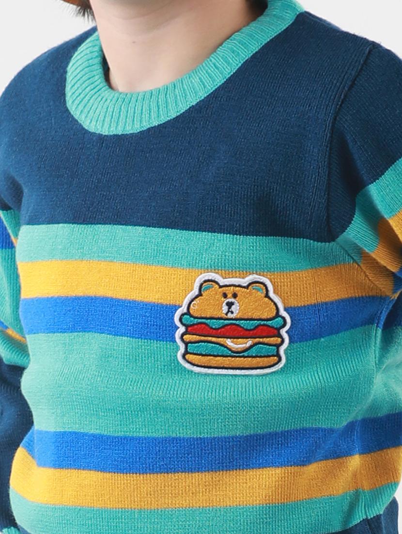 boys striped long sleeves sweater - 21360116 - Standard Image - 4