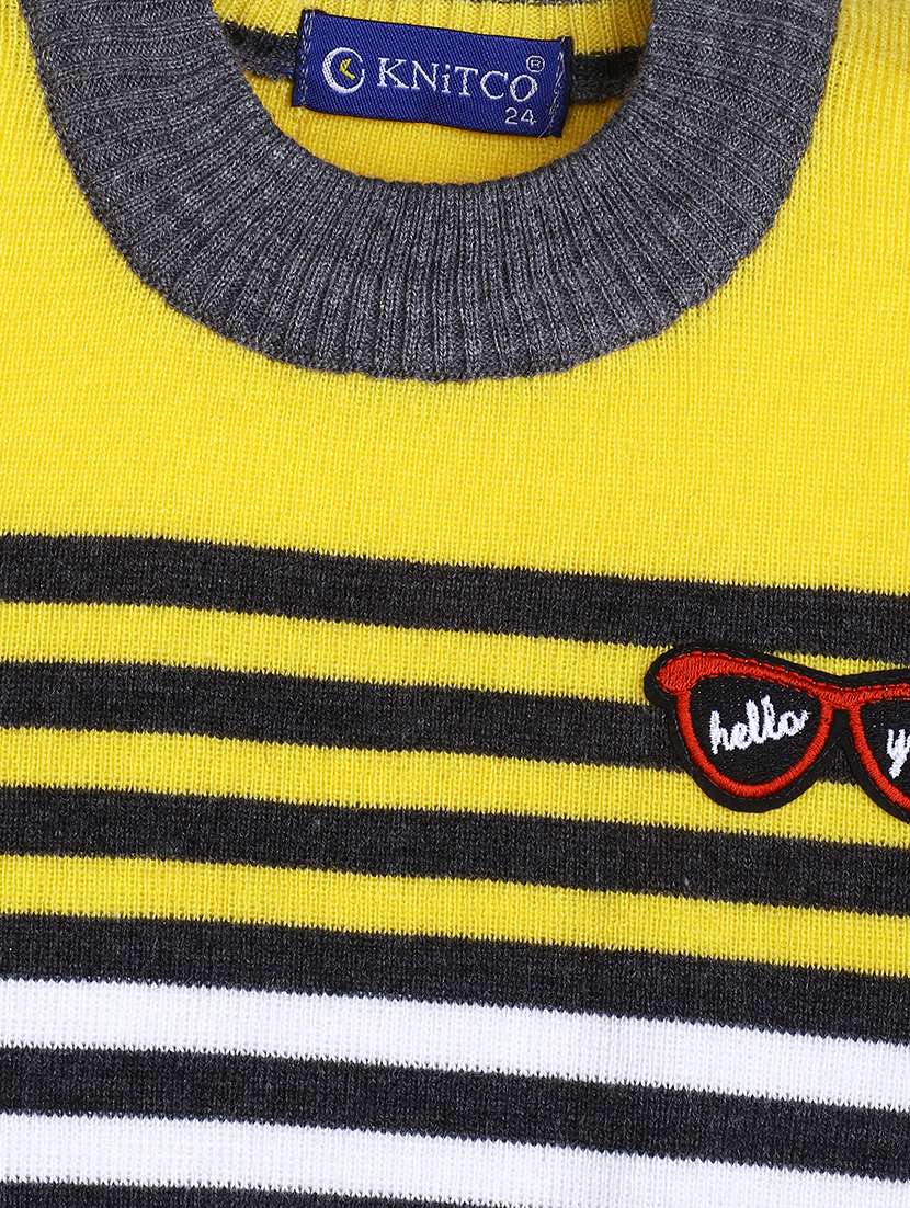 boys striped long sleeves sweater - 21360120 - Standard Image - 4