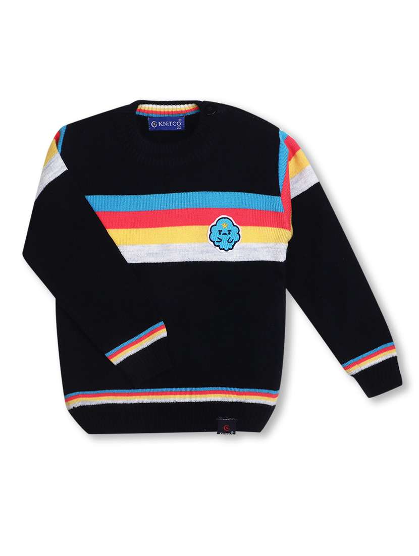 boys striped long sleeves sweater - 21360121 -  Standard Image - 1