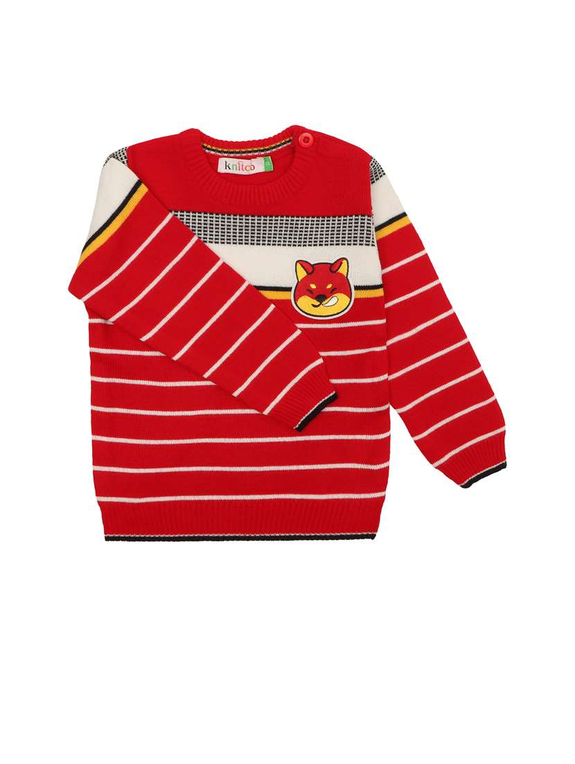 boys striped long sleeves sweater - 21360124 -  Standard Image - 1