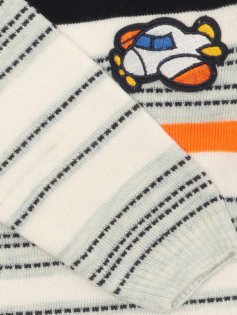 boys striped long sleeves sweater - 21360125 - Standard Image - 4