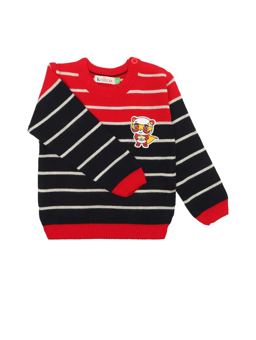 kids long sleeved striped sweater - 21360130 - Standard Image - 1