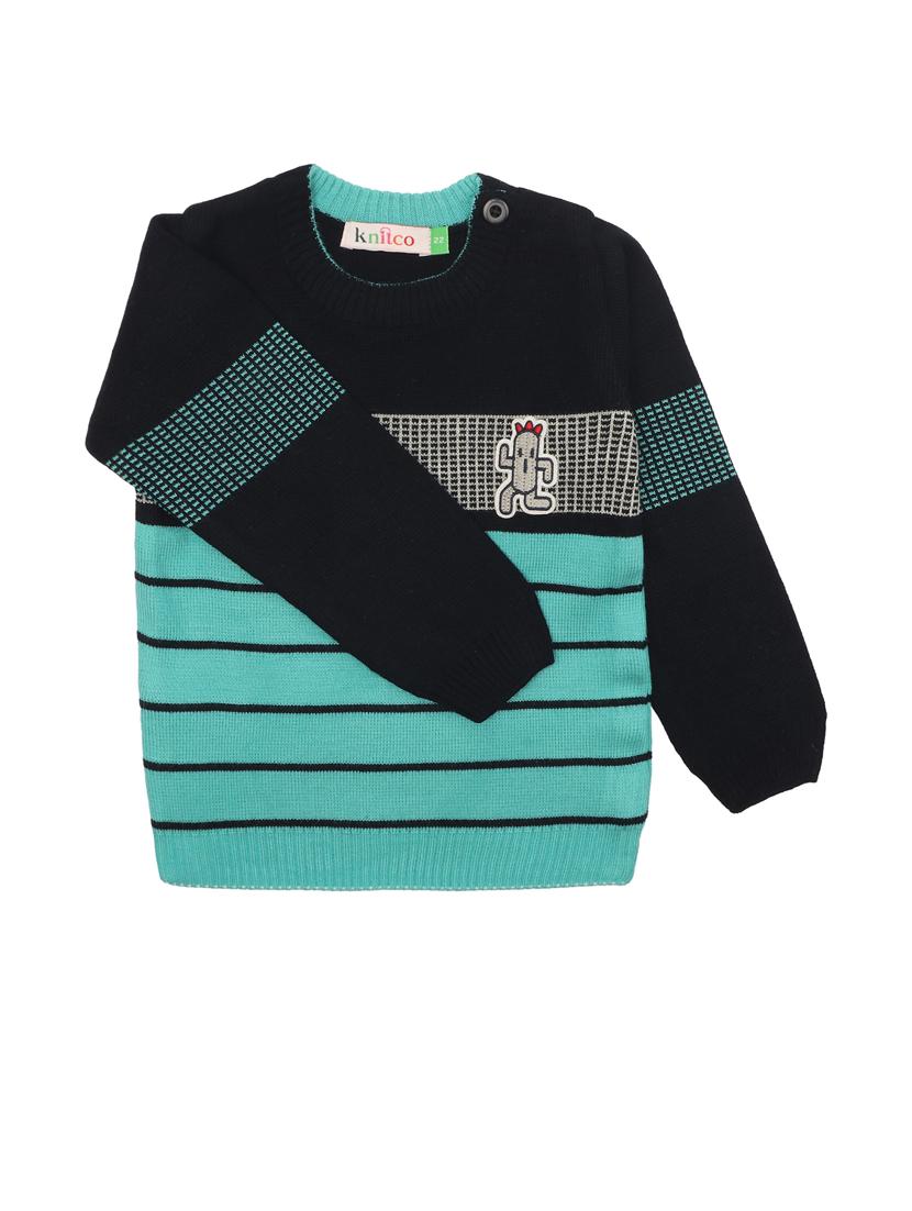 kids long sleeved striped sweater - 21360133 - Standard Image - 1