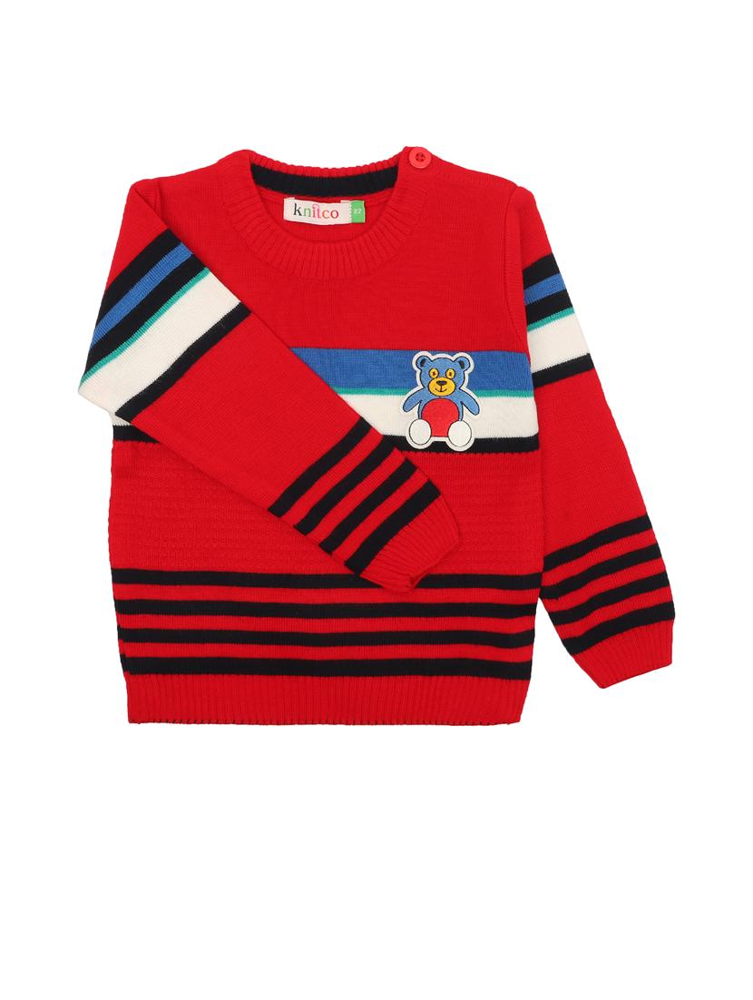 kids long sleeved striped sweater - 21360137 - Standard Image - 1