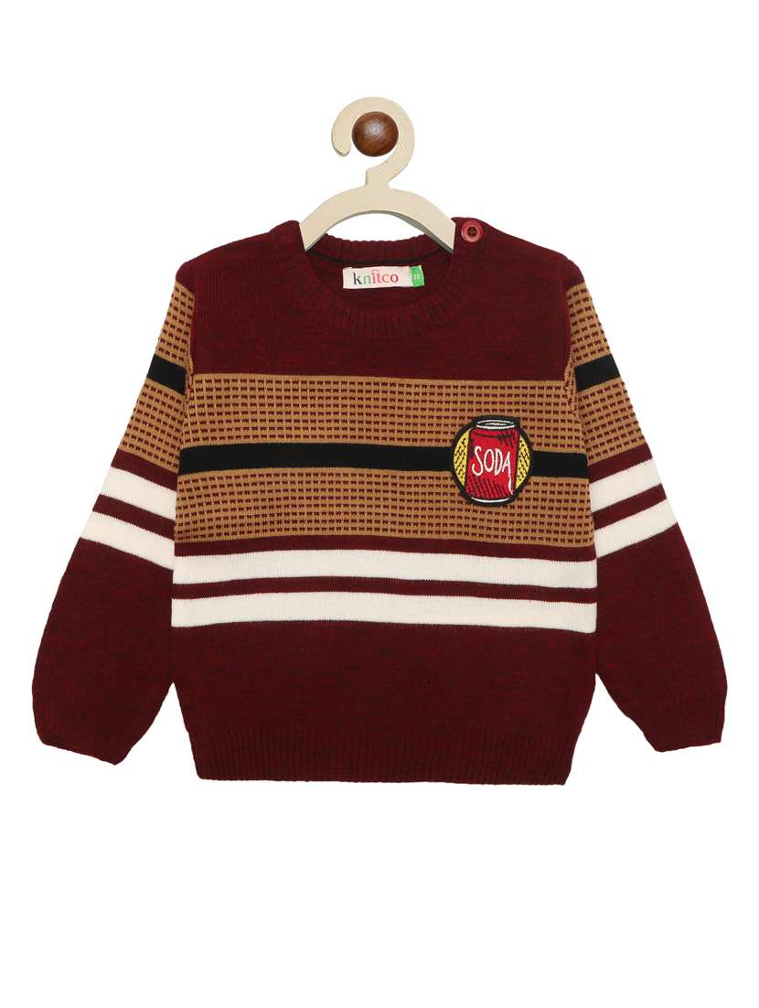 kids long sleeved striped sweater