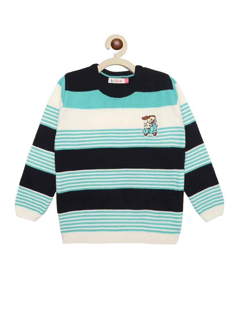 kids long sleeved striped sweater - 21360146 - Zoom Image - 0
