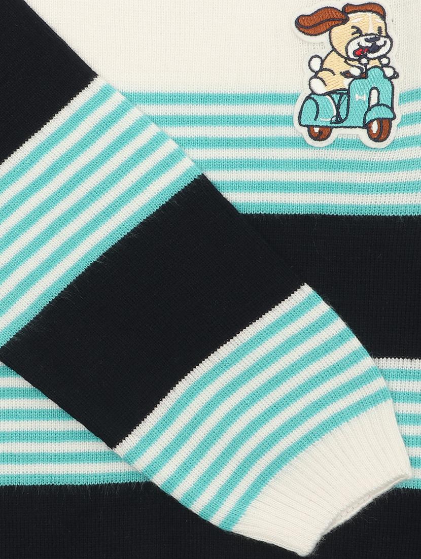 kids long sleeved striped sweater - 21360146 - Standard Image - 4