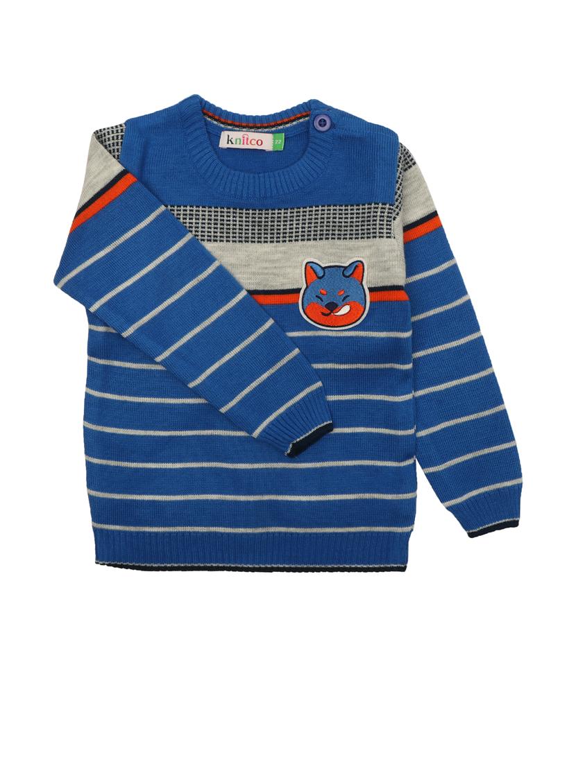 boys striped long sleeves sweater - 21360151 - Standard Image - 1