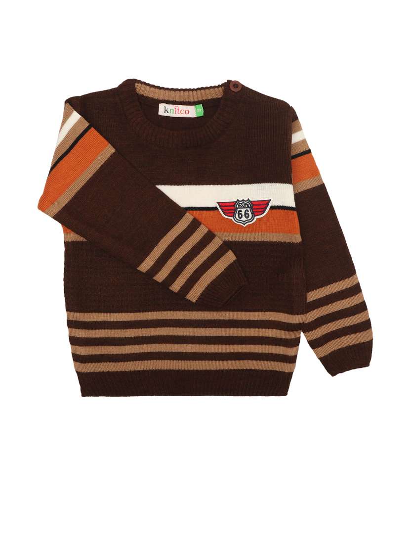 boys striped long sleeves sweater - 21360152 -  Standard Image - 1