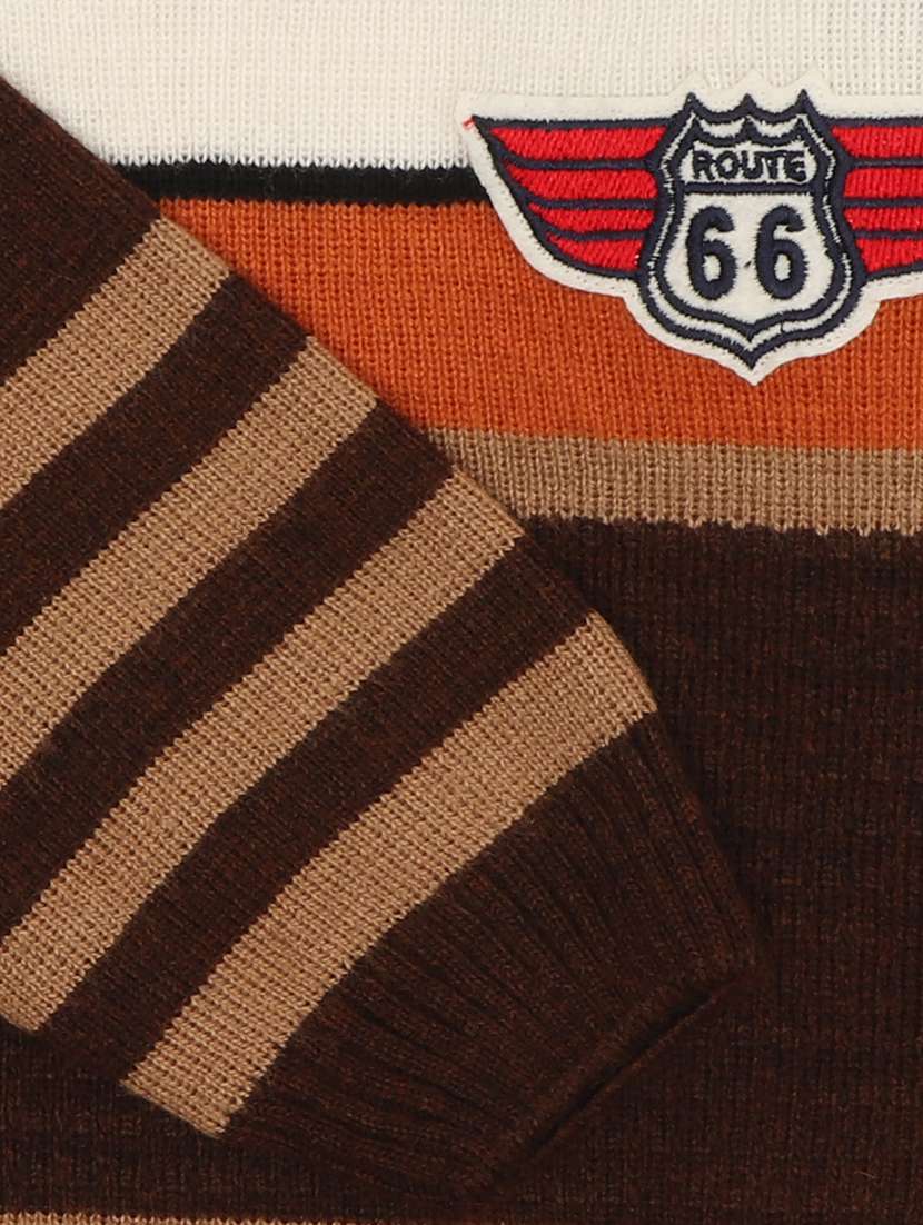 boys striped long sleeves sweater - 21360152 -  Standard Image - 4