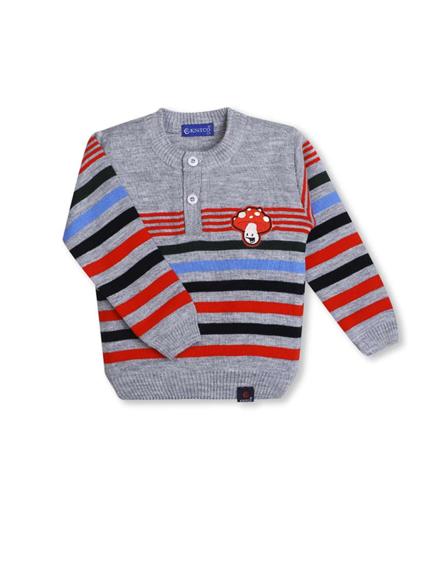 boys striped long sleeves sweater - 21360155 - Standard Image - 1