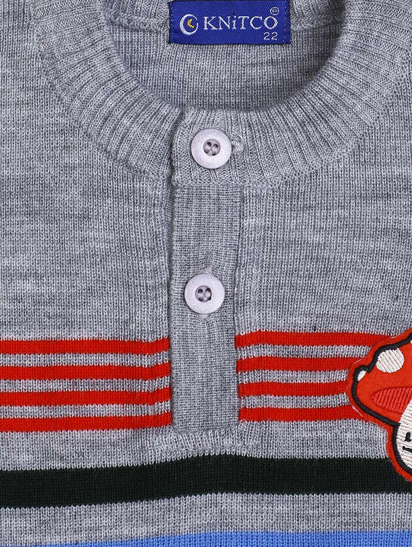 boys striped long sleeves sweater - 21360155 - Standard Image - 4