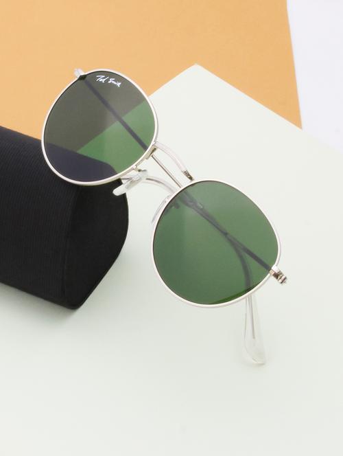 ted smith green round sunglasses for men women|full rim & metal frame|small to medium face ( 50-21-138 ) - 21360195 - Standard Image - 0