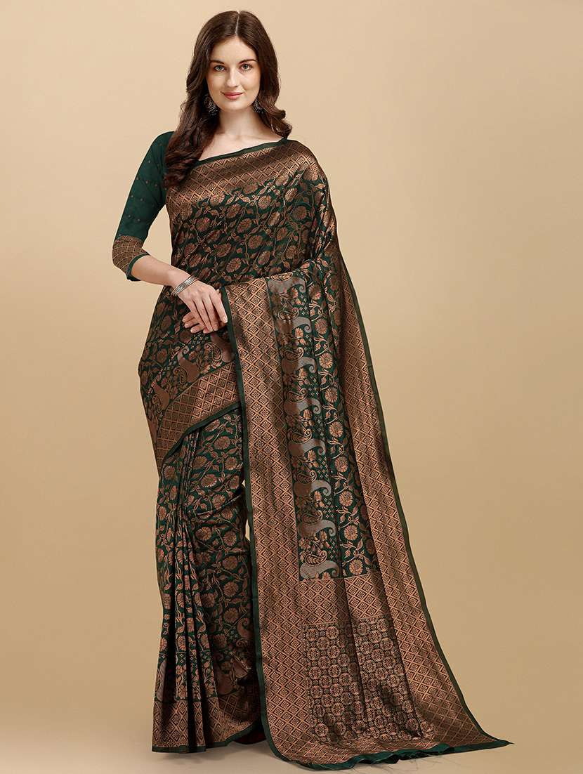 women self design banarasi saree with blouse - 21360711 - Standard Image - 1