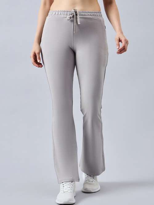 women solid mid rise track pant - 21363971 - Standard Image - 0