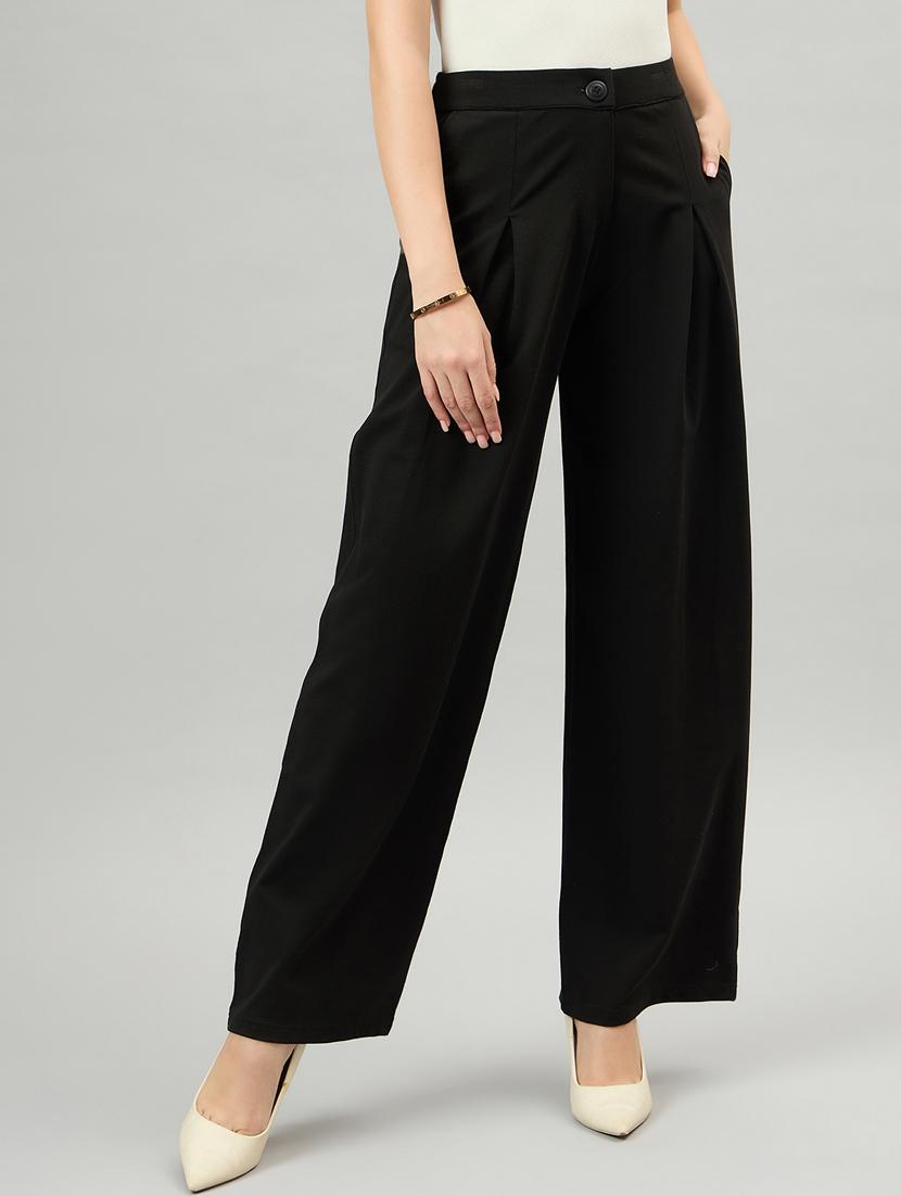 women solid wide leg trouser - 21364006 -  Zoom Image - 0