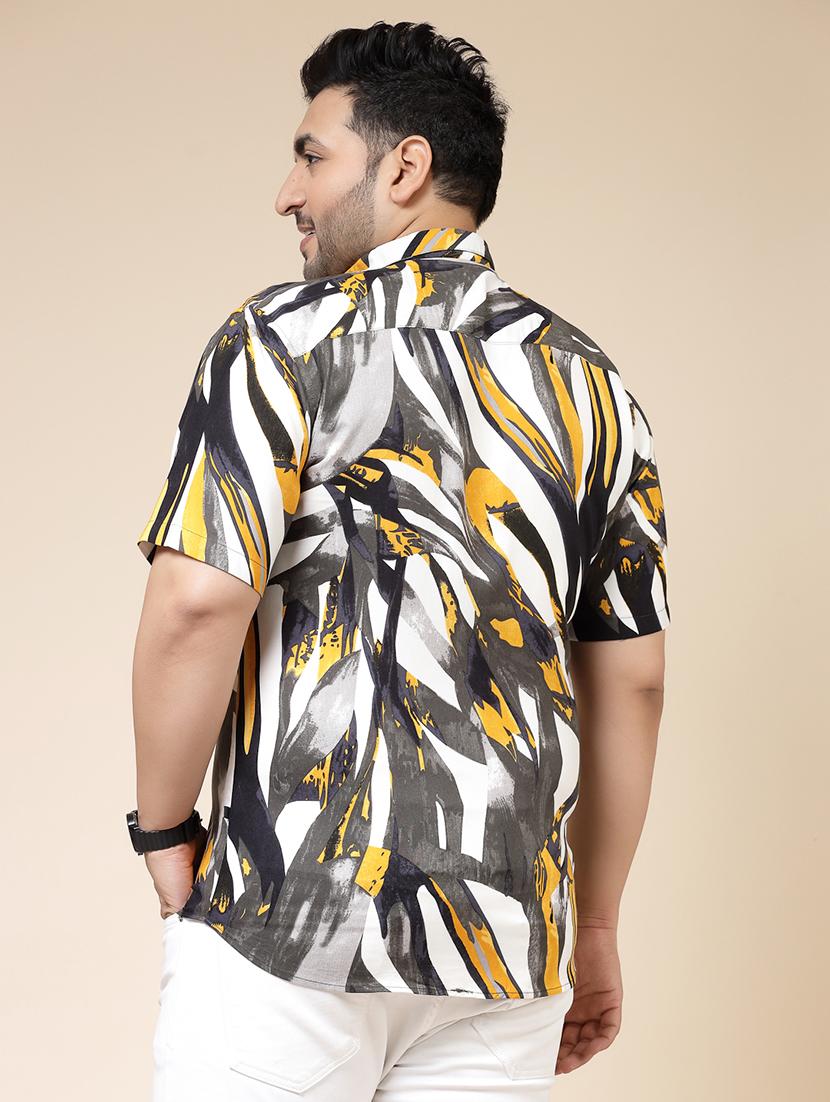 abstract printed casual plus size shirt - 21364492 -  Standard Image - 1