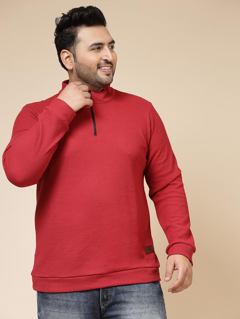 men solid plus size t-shirt