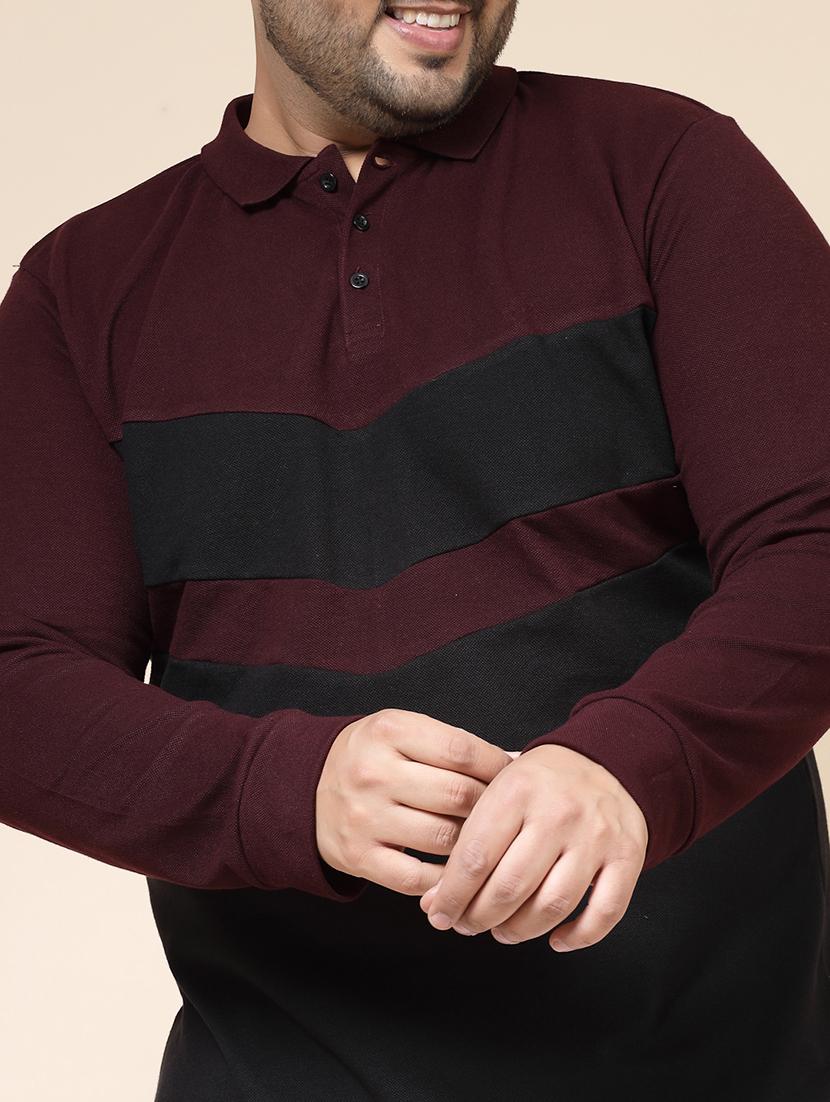 men color block plus size t-shirt - 21364562 - Standard Image - 4