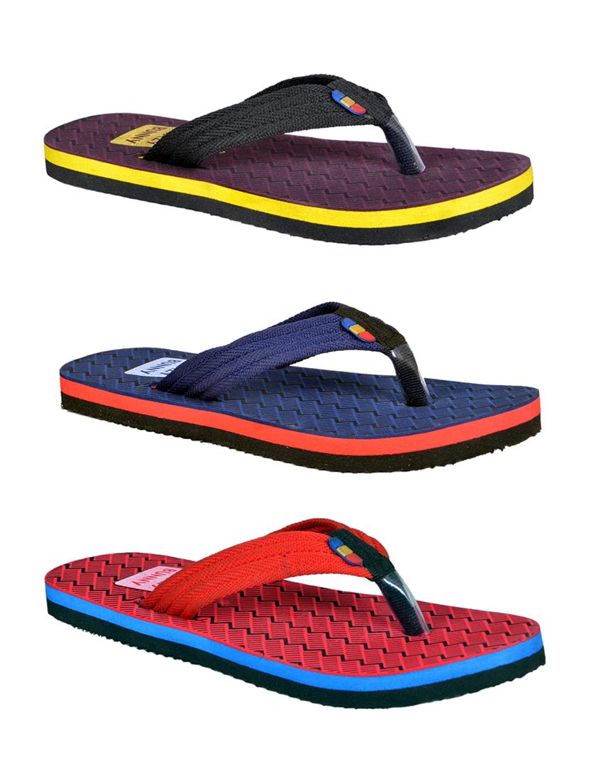 men pack of 3 slip on flip flops - 21364925 - Zoom Image - 0