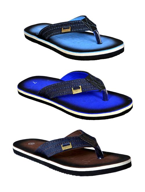 men pack of 3 slip on flip flops - 21364926 - Standard Image - 0