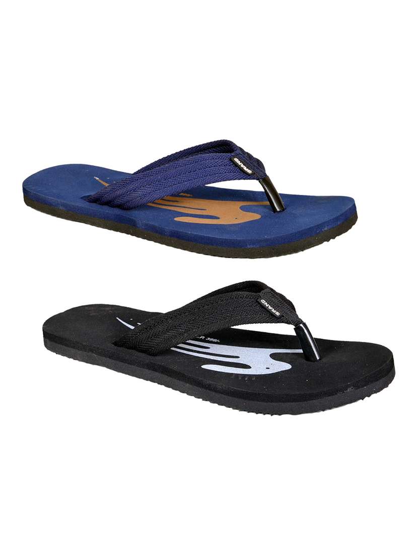 men pack of 2 slip on flip flops