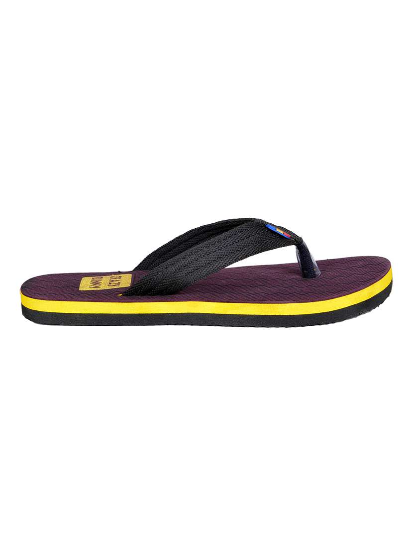 men purple slip on flip flop - 21364936 -  Standard Image - 1