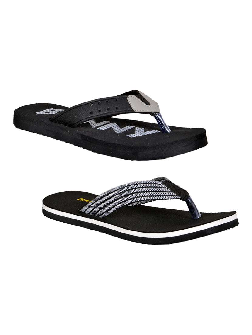 men pack of 2 slip on flip flops