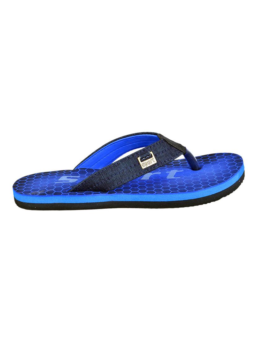 men blue slip on flip flop - 21364949 -  Standard Image - 1