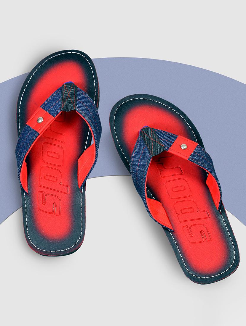 men red slip on flip flop - 21364981 -  Standard Image - 1