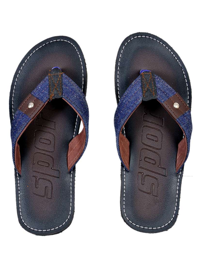 men brown slip on flip flop - 21364982 -  Standard Image - 4