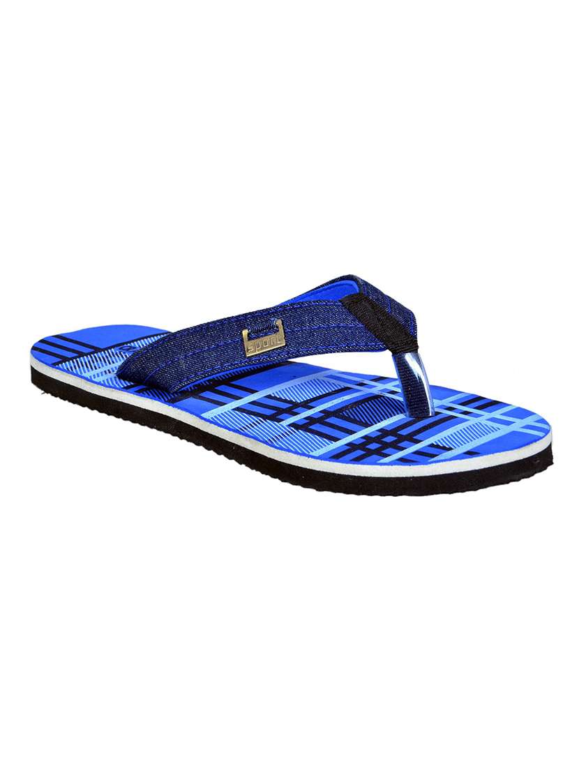 men blue slip on flip flop - 21364991 -  Standard Image - 1