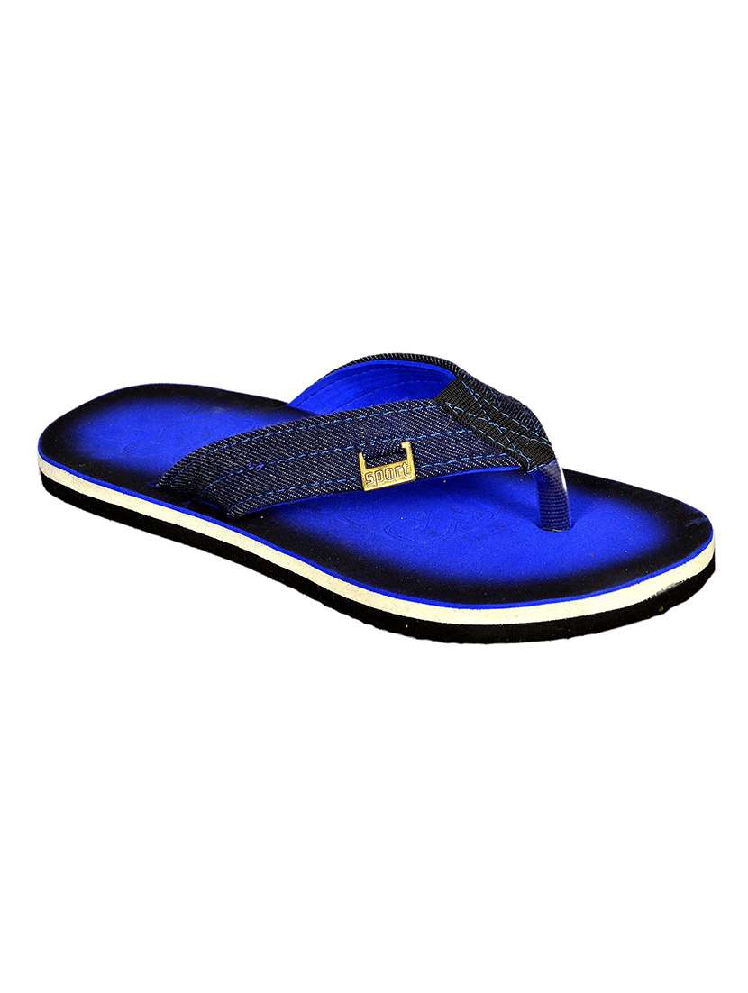 men blue slip on flip flop - 21364997 -  Standard Image - 1