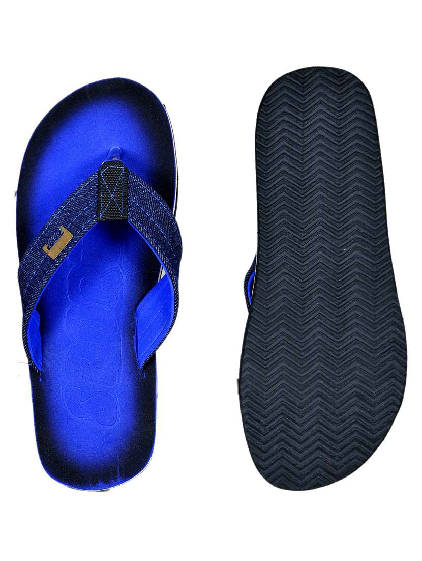 men blue slip on flip flop - 21364997 -  Standard Image - 4