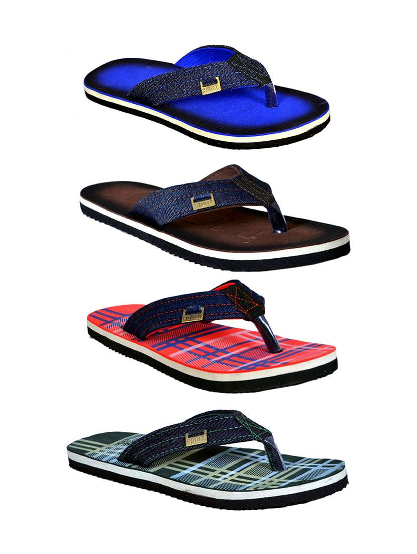 men pack of 4 slip on flip flops - 21365017 - Zoom Image - 0