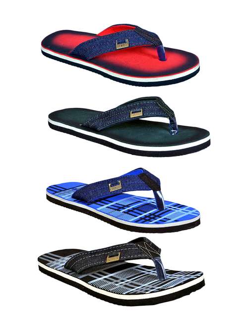 men pack of 4 slip on flip flops - 21365023 - Standard Image - 0