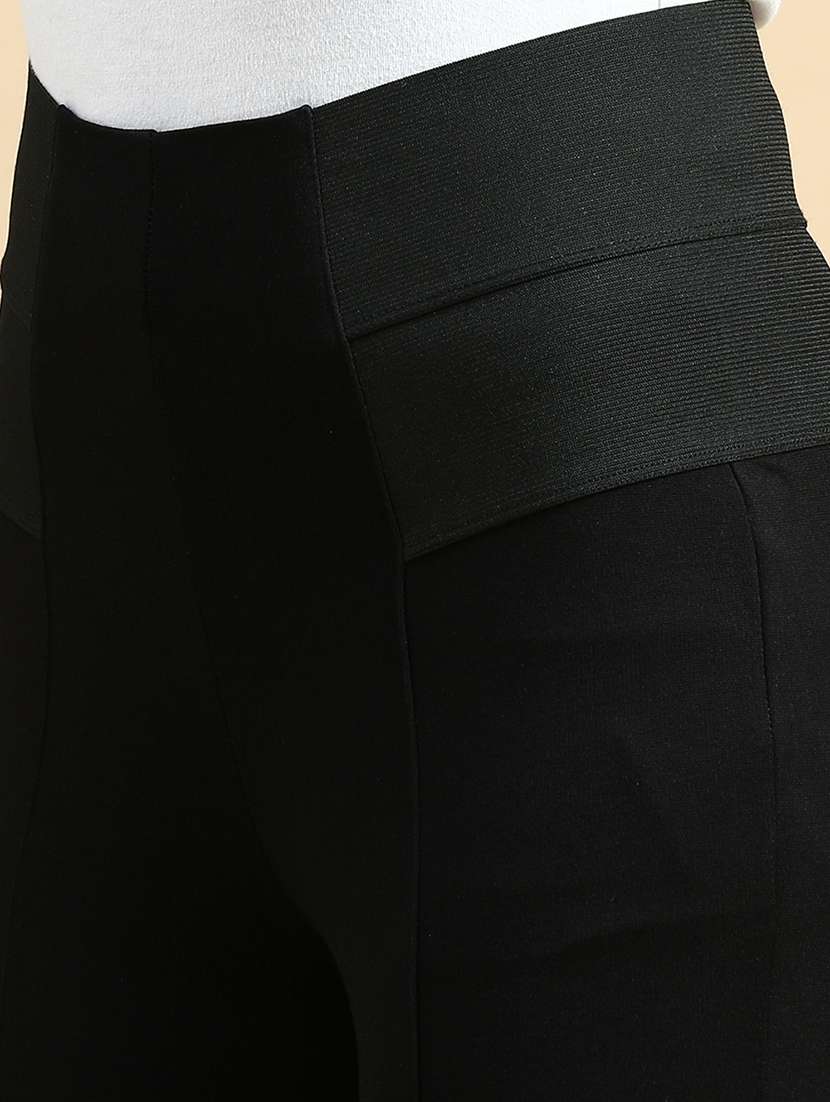 women high rise solid jeggings - 21365260 - Standard Image - 4