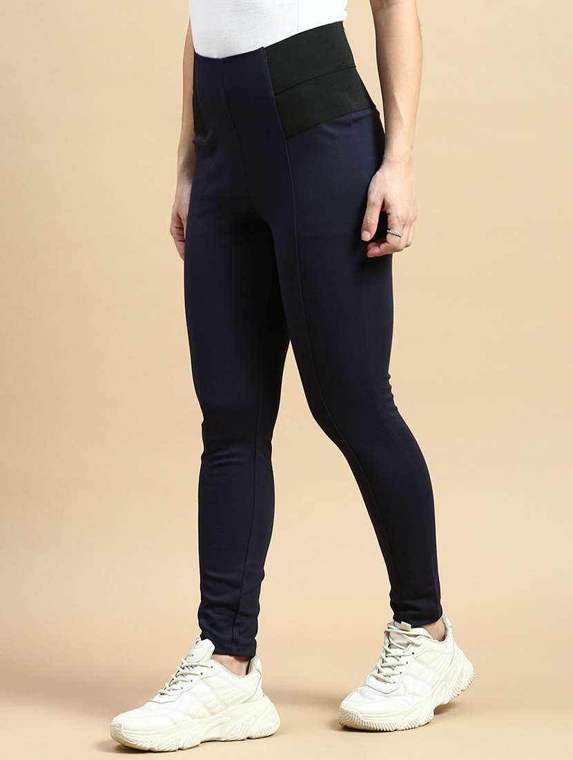 women high rise solid jeggings - 21365261 -  Standard Image - 1