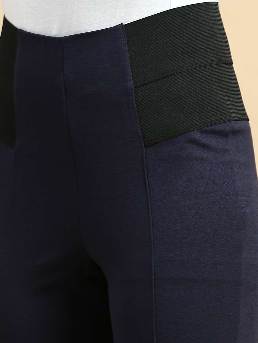 women high rise solid jeggings - 21365261 - Standard Image - 4