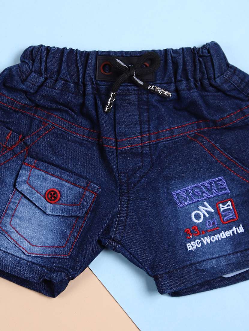 boys red printed shorts set - 21365434 -  Standard Image - 4