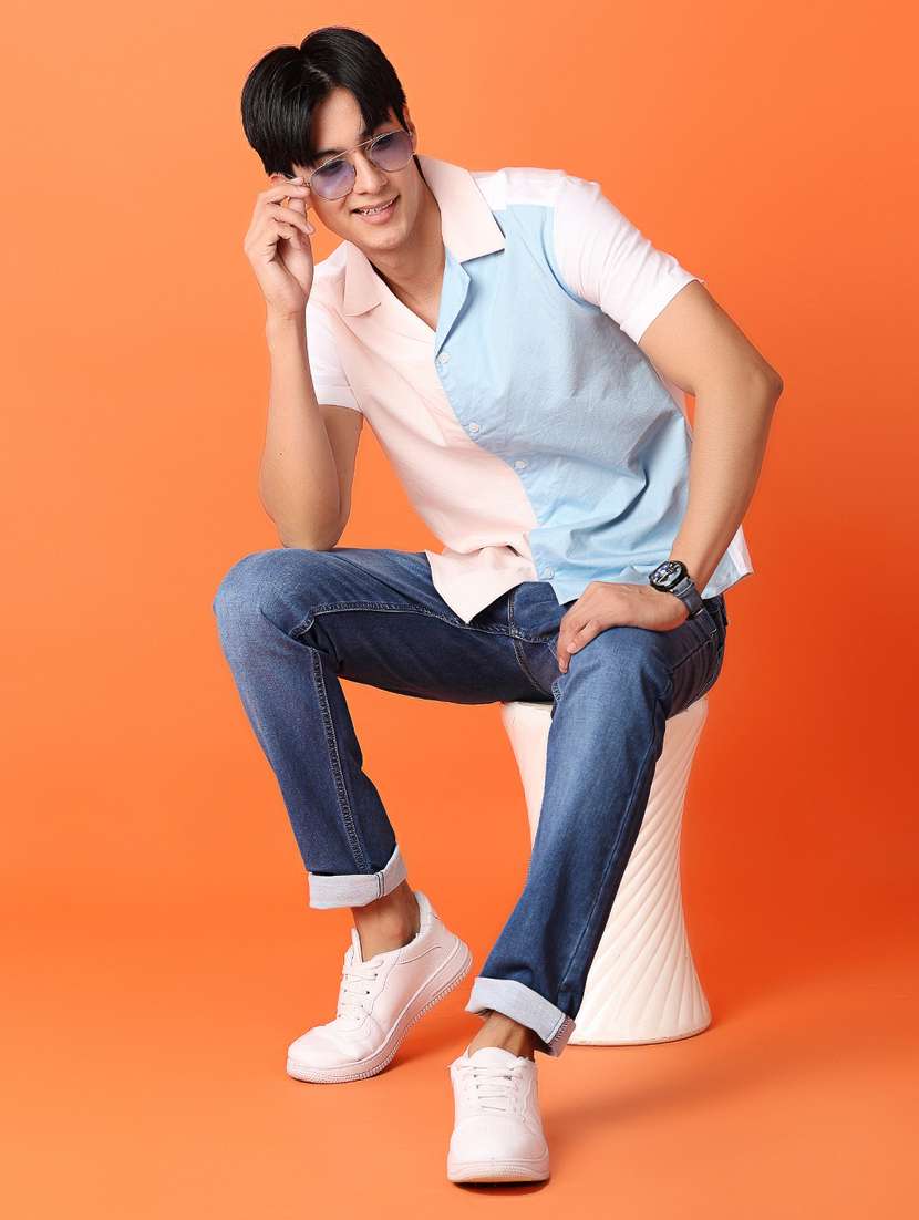 men mid rise plain slim fit jean - 21365573 -  Standard Image - 4