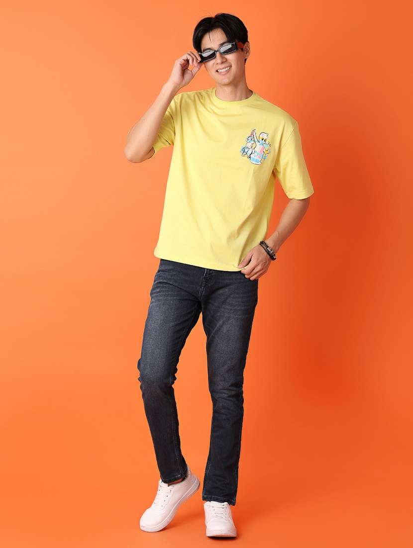 men mid rise plain slim fit jean - 21365609 - Standard Image - 4