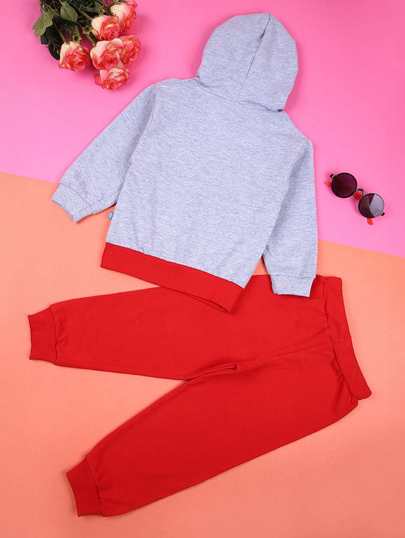 boys grey printed full length set - 21366120 -  Standard Image - 1