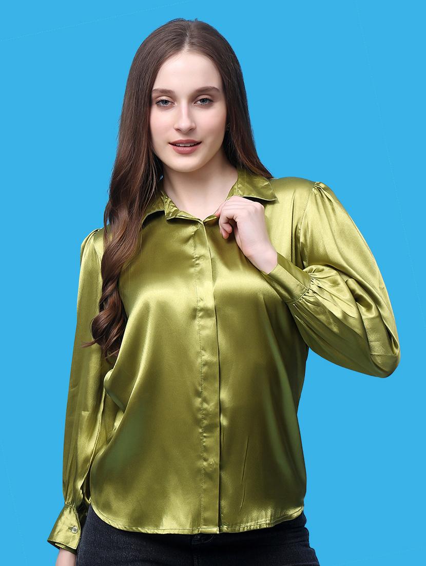 women long solid regular shirt - 21366592 -  Zoom Image - 0
