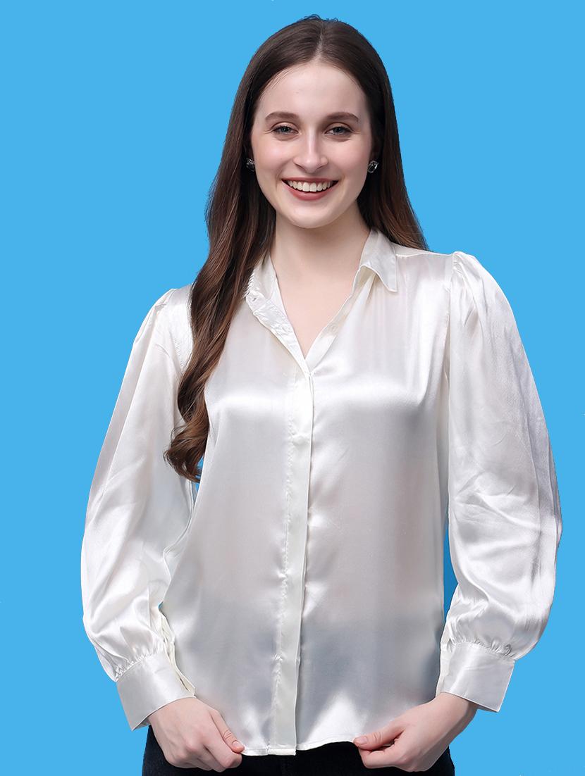 women solid long sleeve shirt - 21366594 -  Zoom Image - 0
