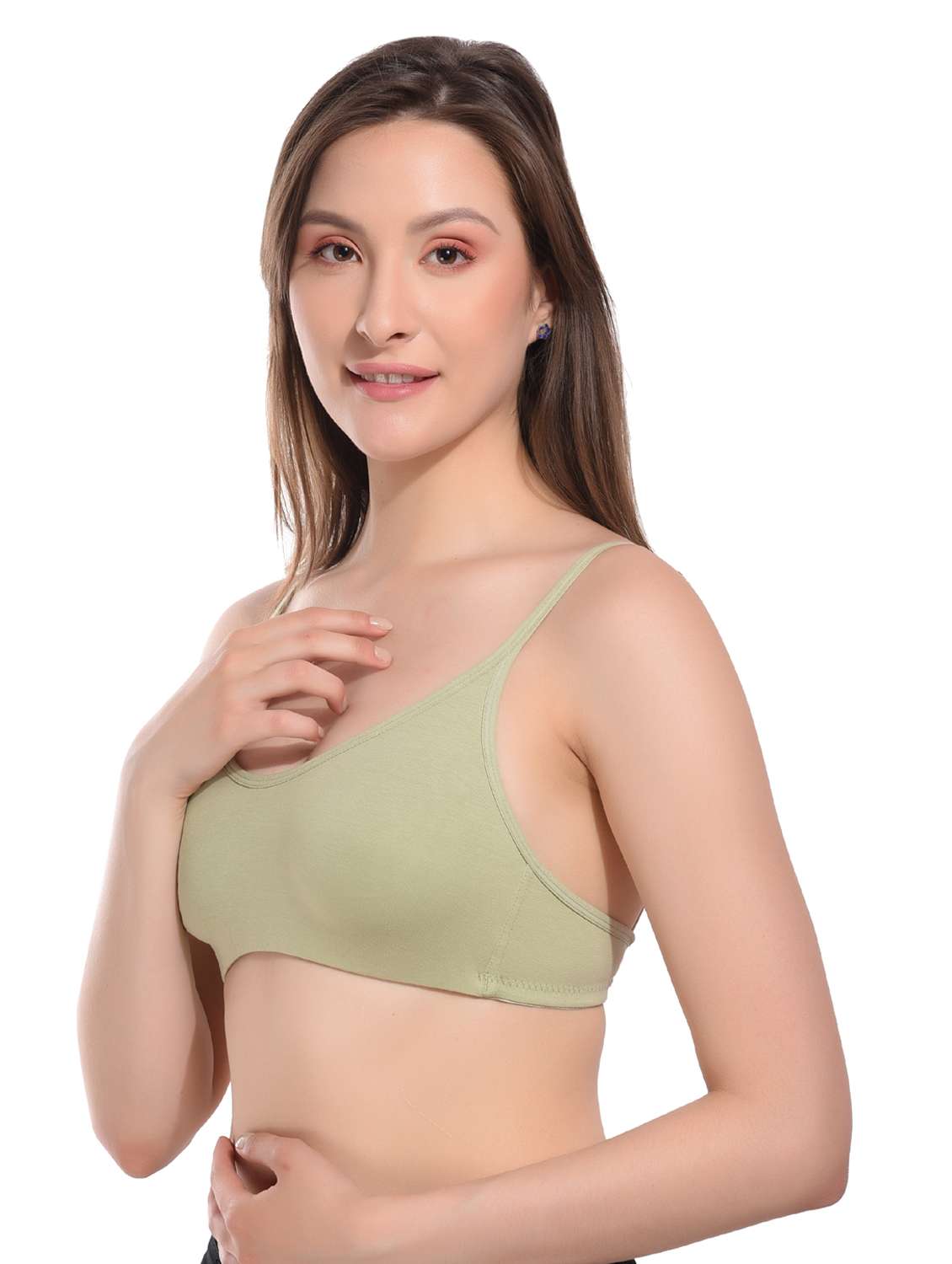 neo mint cotton tshirt bra - 21367131 -  Standard Image - 1
