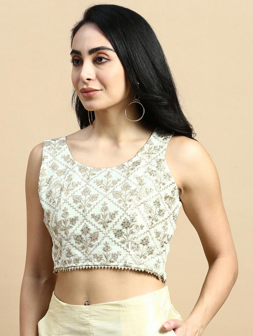 women embroidered stitched blouse - 21367158 - Standard Image - 1
